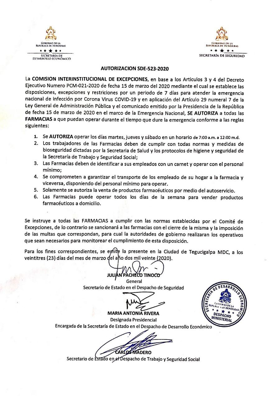 Este es el horario en que funcionarán gasolineras y farmacias