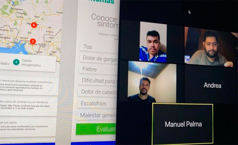 Exalumnos del Honduras Digital Challenge desarrollan app para dar un mejor manejo del COVID-19
