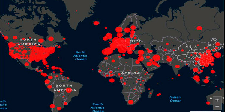 Más de medio millón de casos de coronavirus declarados en el mundo