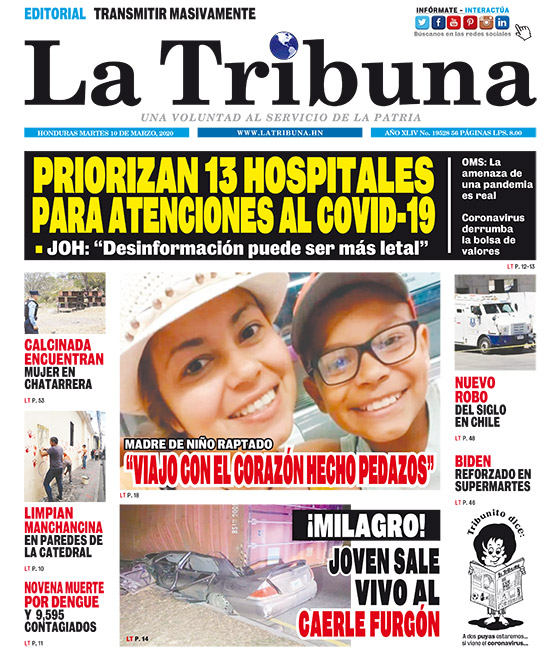 PRIORIZAN 13 HOSPITALES PARA ATENCIONES AL COVID-19