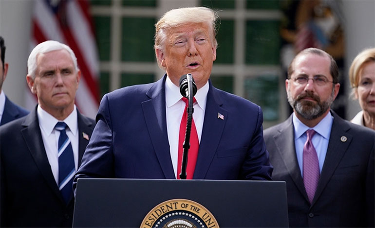 Trump anuncia que suspende el financiamiento de EEUU a la OMS