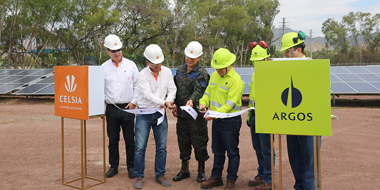 Cementos Argos y Celsia Inauguran granja de energía solar