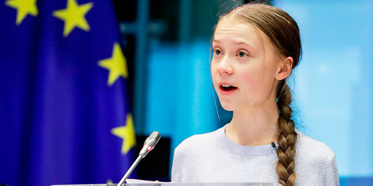 Greta Thunberg pide el voto para Biden