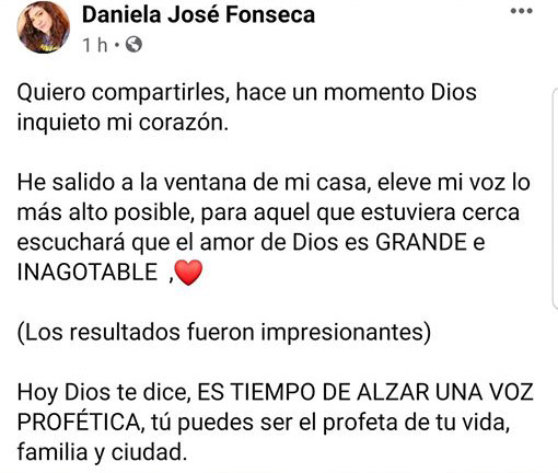 <center><i>Hondureña en España canta desde ventana hermosa alabanza ante la pandemia (Video)</i></center>