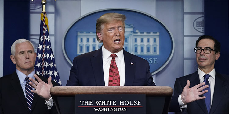 Trump quiere dividir EEUU según el riesgo de coronavirus para adaptar medidas locales