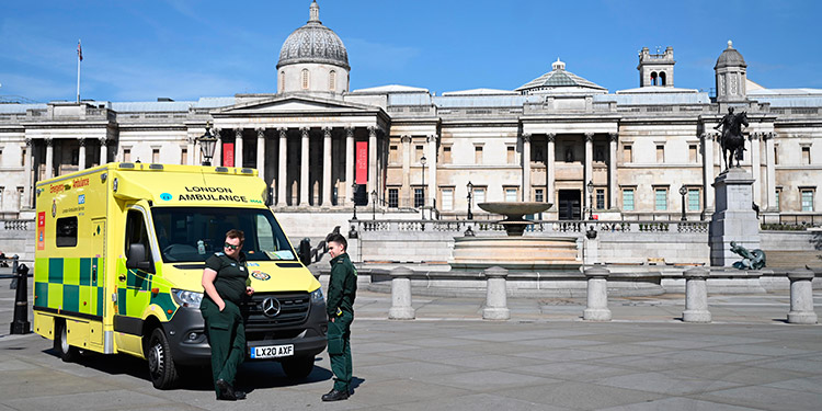 Gobierno británico dice que el Reino Unido ‘está en el pico’ de la pandemia