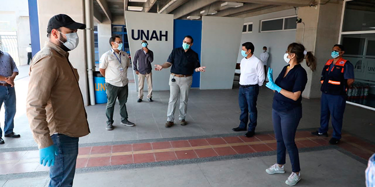 Habilitan polideportivo de la UNAH para atender pacientes con COVID-19