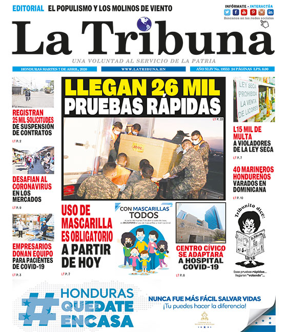 LLEGAN 26 MIL PRUEBAS RAPIDAS