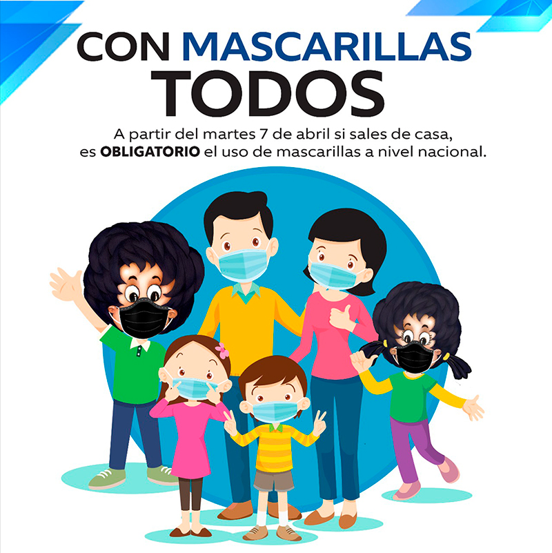 Tribunito se une a campaña de uso de mascarillas para enfrentar el COVID-19
