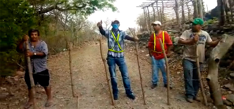 Aldeas, colonias y municipios cierran paso de personas para evitar contagio de COVID-19 