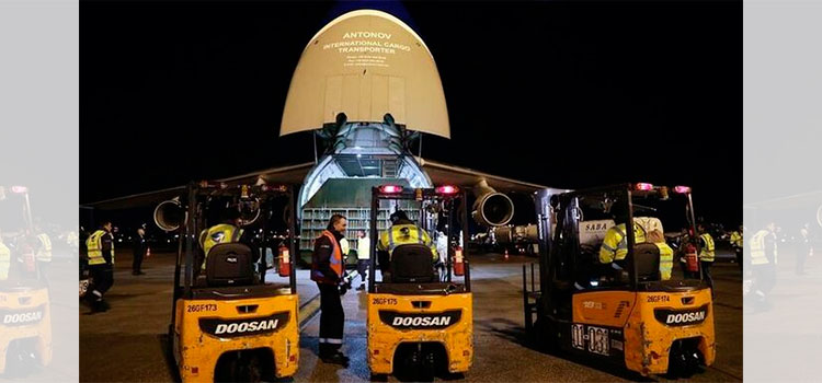 Avión ruso con ayuda humanitaria por coronavirus llega a Nueva York