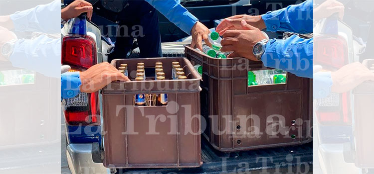 Decomisan bebidas alcohólicas por incumplir ordenanza ante pandemia en San Pedro Sula 