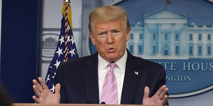 Trump: Cuándo reabrir la economía de EEUU es la decisión "más importante" de su vida