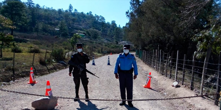 Policía Nacional satura el sur de Francisco Morazan para prevenir un contagio del Coronavirus