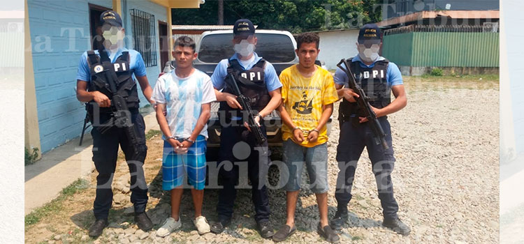 Capturan a dos integrantes de la MS-13 por el delito de asesinato en Yoro