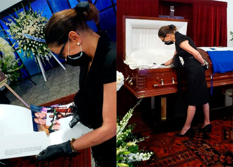 Cuerpo de expresidente Callejas fue recibido en ceremonia sencilla (Galería)