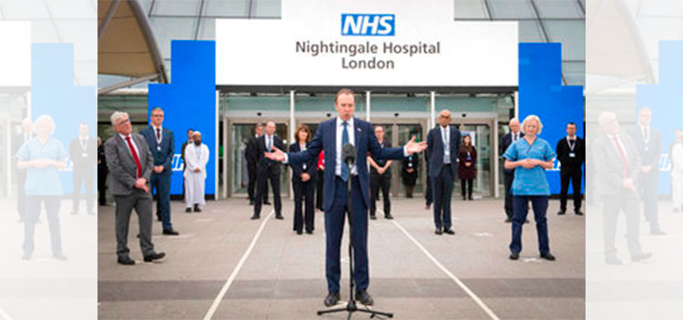 Príncipe Carlos de inaugura hospital para COVID-19