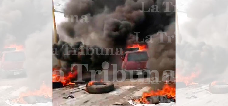 Así se vivieron los disturbios en las protestas en Choloma (Galería)