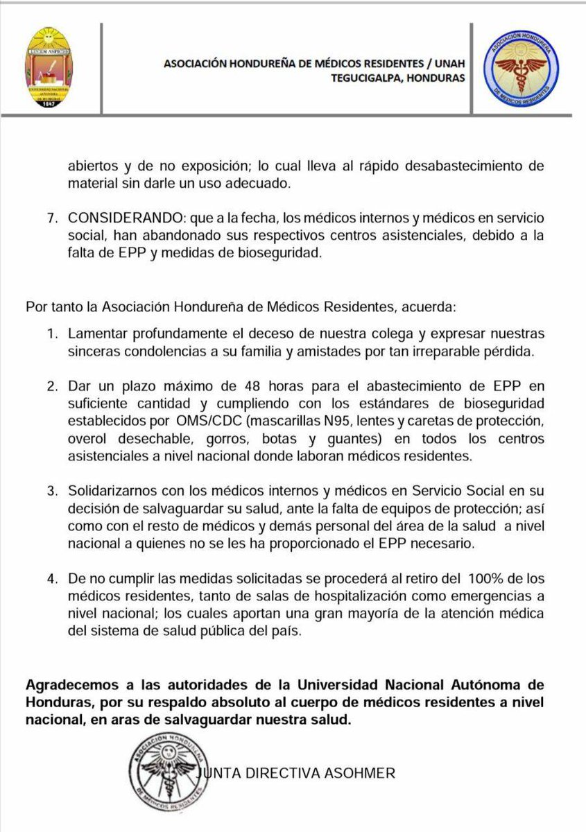 Médicos internistas, residentes y en servicio social anuncian su retiro de salas hospitalarias