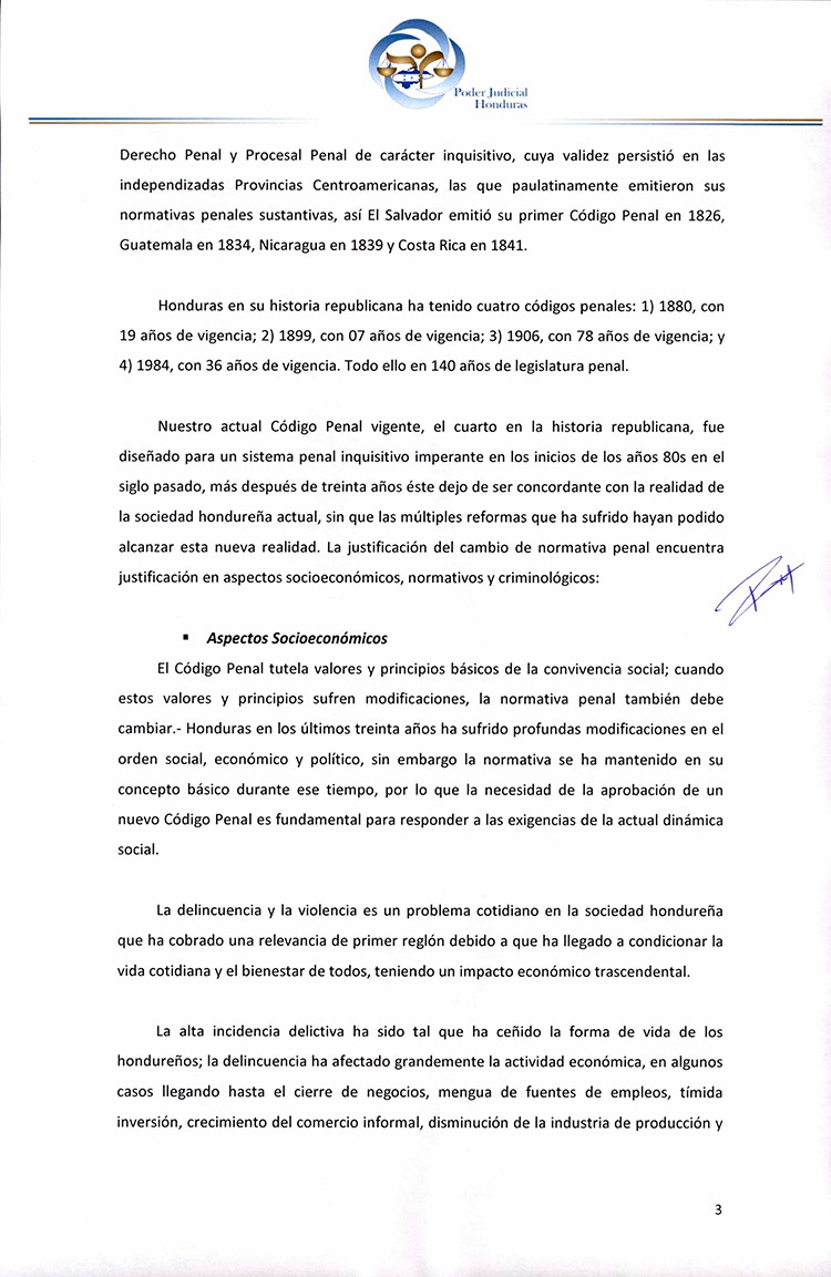 CSJ opina que no se aprueba ley de iniciativa ciudadana para que no entre en vigencia Código Penal