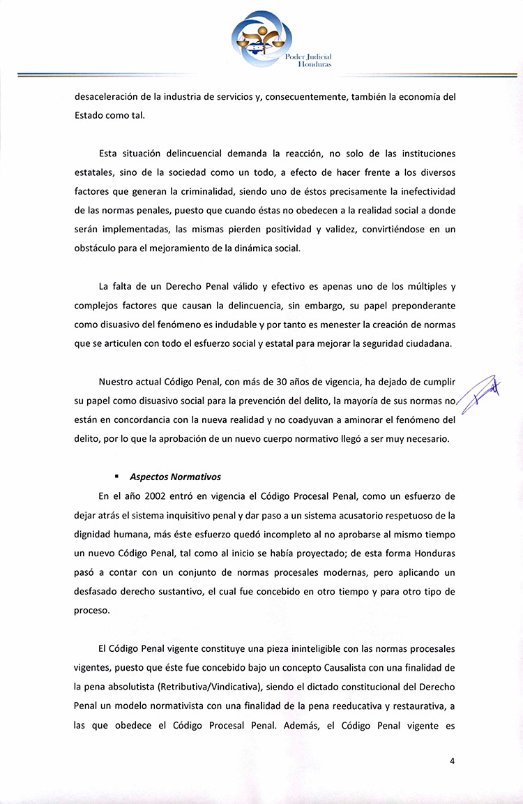 CSJ opina que no se aprueba ley de iniciativa ciudadana para que no entre en vigencia Código Penal