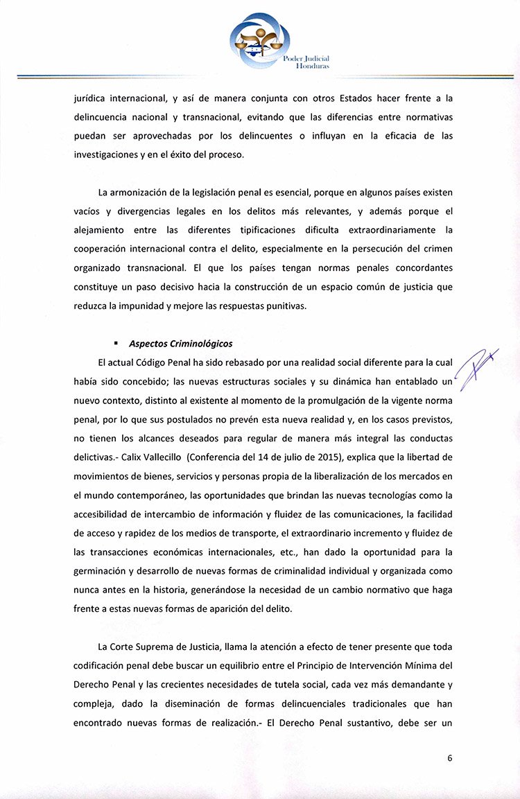 CSJ opina que no se aprueba ley de iniciativa ciudadana para que no entre en vigencia Código Penal