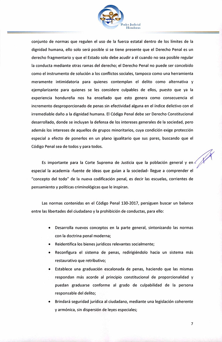 CSJ opina que no se aprueba ley de iniciativa ciudadana para que no entre en vigencia Código Penal