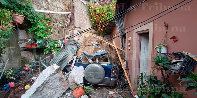 Lluvias dejan a una persona herida y varias viviendas dañadas en la capital