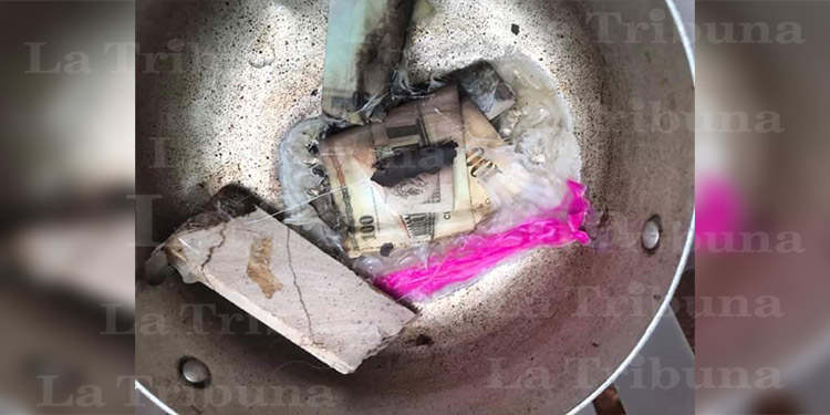 Hondureña quema su dinero accidentalmente durante proceso de desinfección por COVID-19