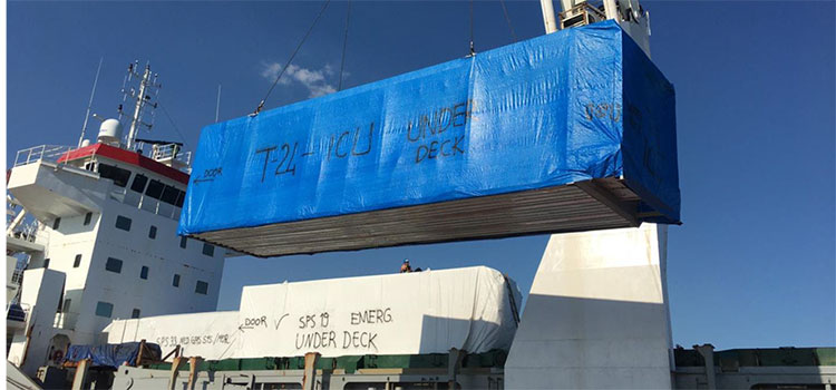 Diez días durará inspección de los dos hospitales móviles llegados a Puerto Cortés