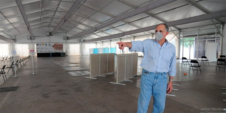 Instalan centro de triaje en Bazar del Sábado en bulevar Juan Pablo II
