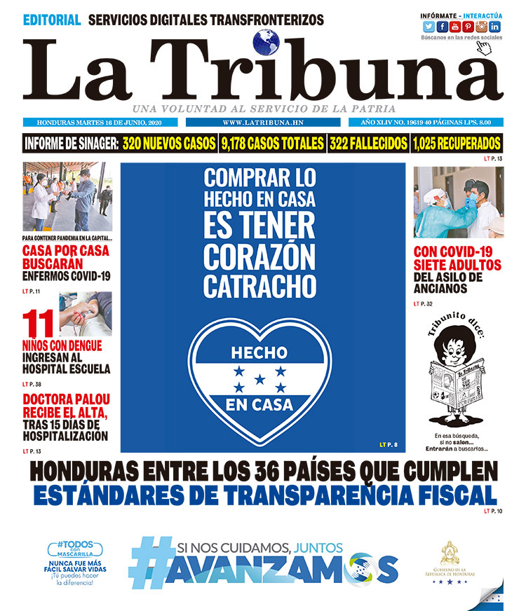 HONDURAS ENTRE LOS 36 PAISES QUE CUMPLEN ESTÁNDARES DE TRANSPARENCIA FISCAL