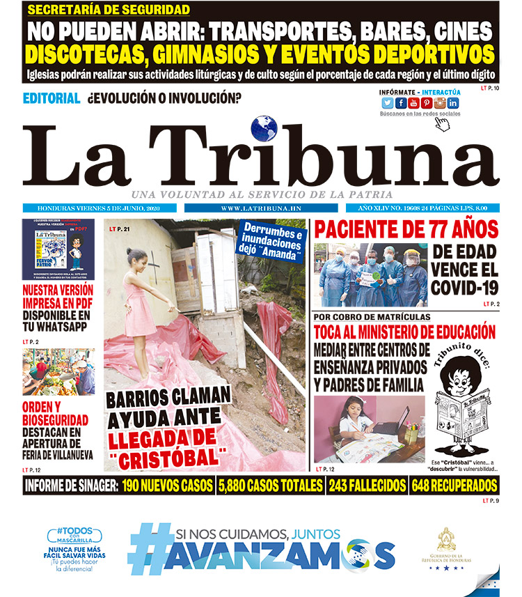 BARRIOS CLAMAN AYUDA ANTE LLEGADA DE ¨ CRISTÓBAL¨