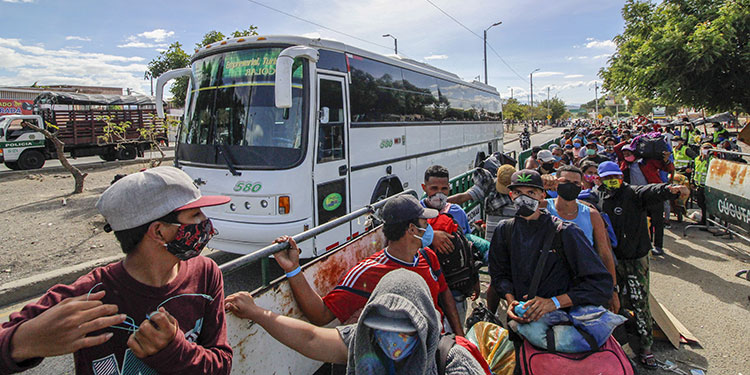 Tendencia de contagios en zonas fronterizas