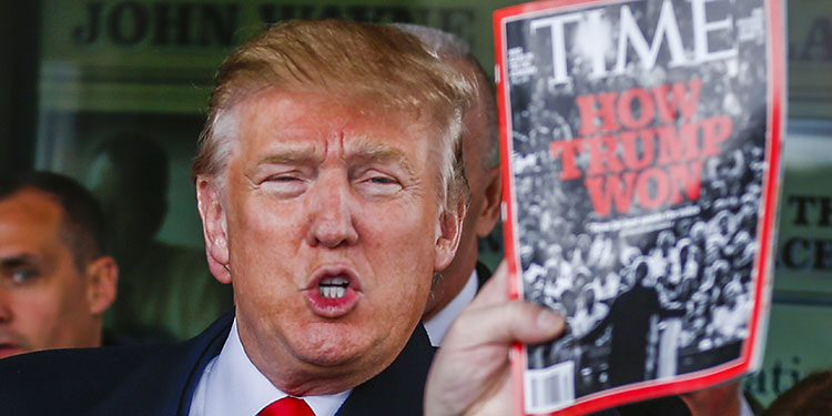 Time no ha publicado portada que mezcla a Trump con Hitler