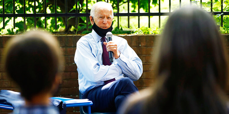 Actos de Biden y Trump ofrecen visiones distintas del coronavirus
