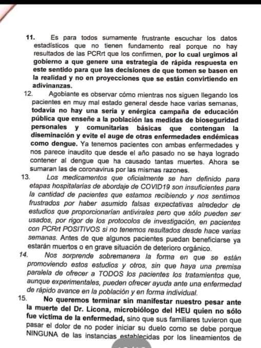 Médicos del hospital de El Toráx denuncian falta de equipo para atender pandemia