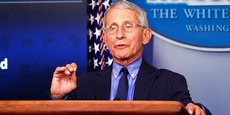 Fauci: Es "liberador" tener el respaldo de la Casa Blanca