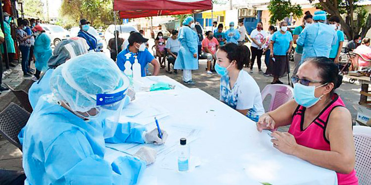 Instalan Centro de Triaje móvil en el barrio Medina de SPS