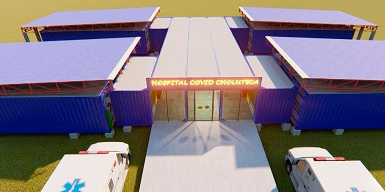 Proponen diseño para construir hospital con 19 contenedores