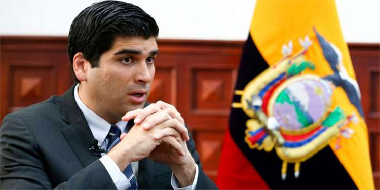 Vicepresidente de Ecuador renuncia al cargo a ocho meses de las elecciones