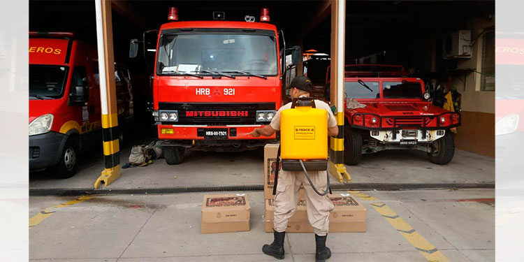 Doce bomberos dan positivos de COVID-19 en Choluteca