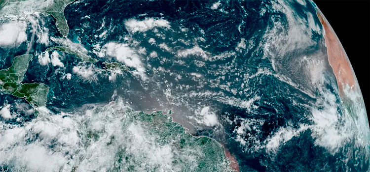 Así se ve el huracán Hanna desde el espacio Este fin de semana