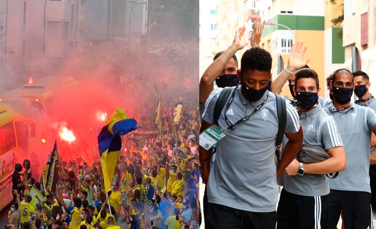 Así fue el recibimiento para el Cádiz y Lozano que buscan el ascenso