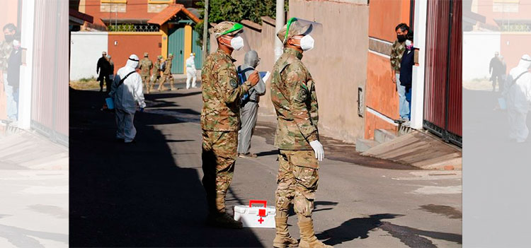 Más de mil militares de primera línea con positivo a la COVID-19 en Bolivia