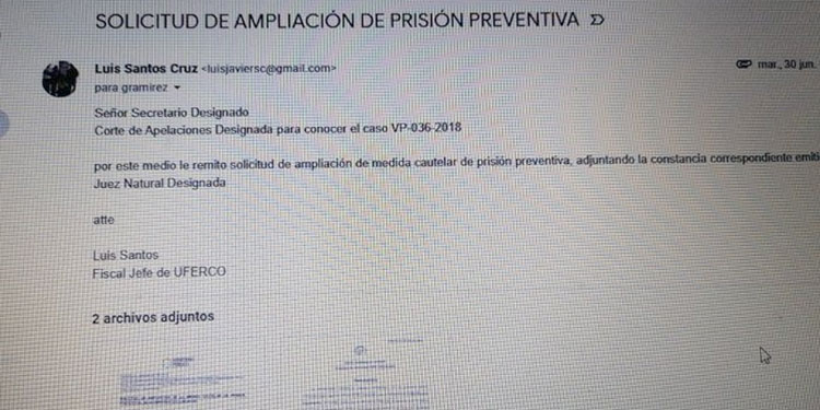 Uferco solicitó ampliación de medidas contra señalados en el caso ¨Pandora¨