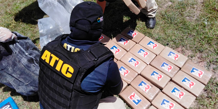 Destruyen 901 kilos de cocaína decomisados en Gracias a Dios