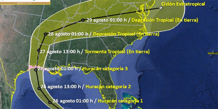 Poderoso huracán Laura amenaza costas de EEUU