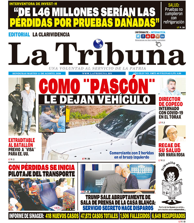 "DE L46 MILLONES SERÍAN LAS PÉRDIDAS POR PRUEBAS DAÑADAS"