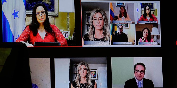 Primera Dama participa como panelista en evento virtual realizado desde Washington